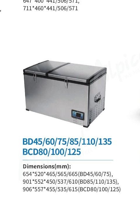 Commercial chest freezer